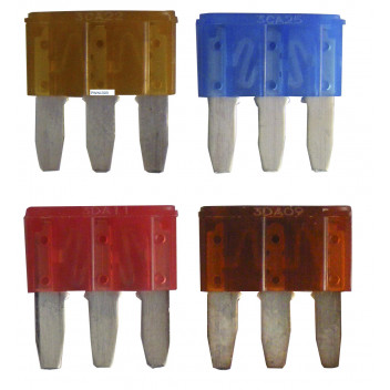 Pearl 3 PRONG FUSES ASST. 5AMP 7.5AMP 10AMP 15AMP 1EACH