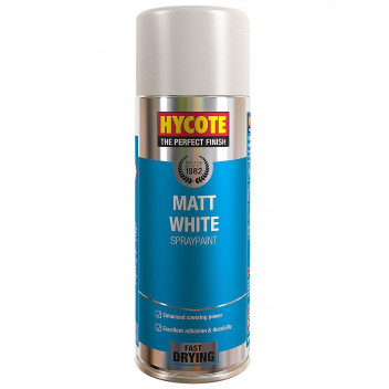 Matt White Paint 400ml Hycote