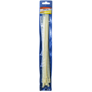 Pearl 300mm White Cable Ties - 20 Pack