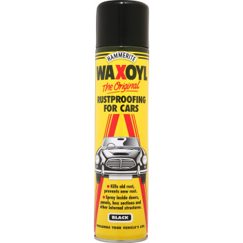 Hammerite Waxoyl Black - 400ml Aerosol