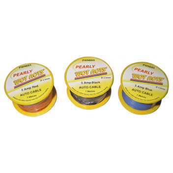 Pearl PC01/3 Single Blue 7m Cable - 5 Amp