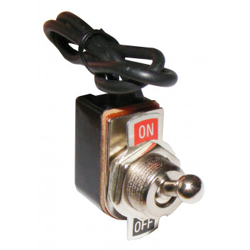 Pearl On/Off Dolly Metal Toggle Switch & Fly Leads