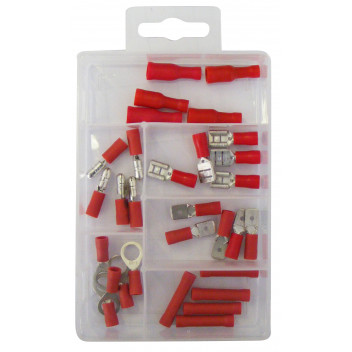 Pearl Mini Assorted Tray - Red Insulated Terminals