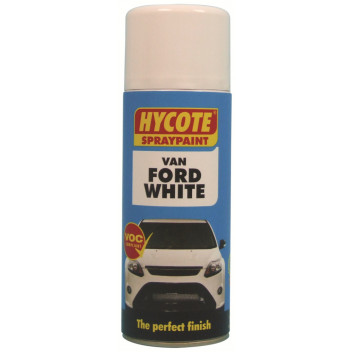 Hycote Ford Van White Spray Paint - 400ml Aerosol
