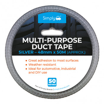 48MM*50M SILVER DUCT TAPE (MT50WATSILV)