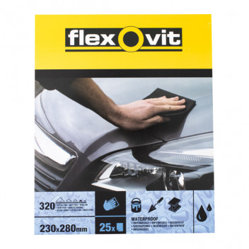 Saint Gobain 320 Grade Wet/Dry Paper - 25 Sheets