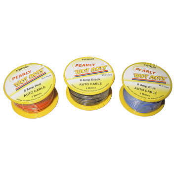 Pearl PC02/1 Single Red 6m Cable - 8 Amp