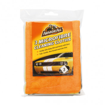 Armorall 3 Microfibre Cleaning Cloths