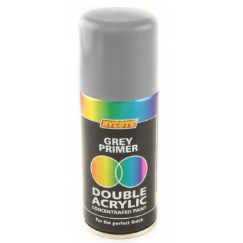 Hycote Primer Grey Double Acrylic Paint - 150ml Aerosol