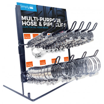 Simply Mild Steel Hose Clip Stand mixed x 100