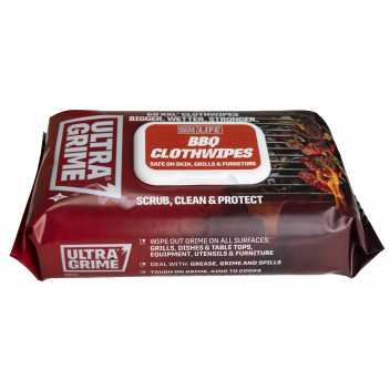 UltraGrime Life BBQ XXL+ Clothwipes 60pk