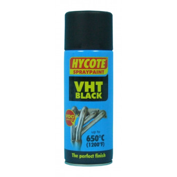 Hycote VHT Black Spray Paint - 400ml Aerosol