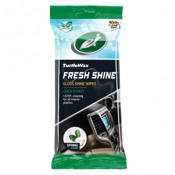 Turtle Wax Fresh Shine Gloss Wipes 24pk