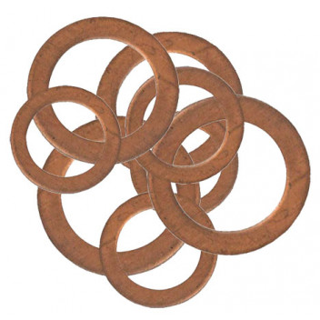 Pearl Assorted Large Copper Washers - 9 Pack