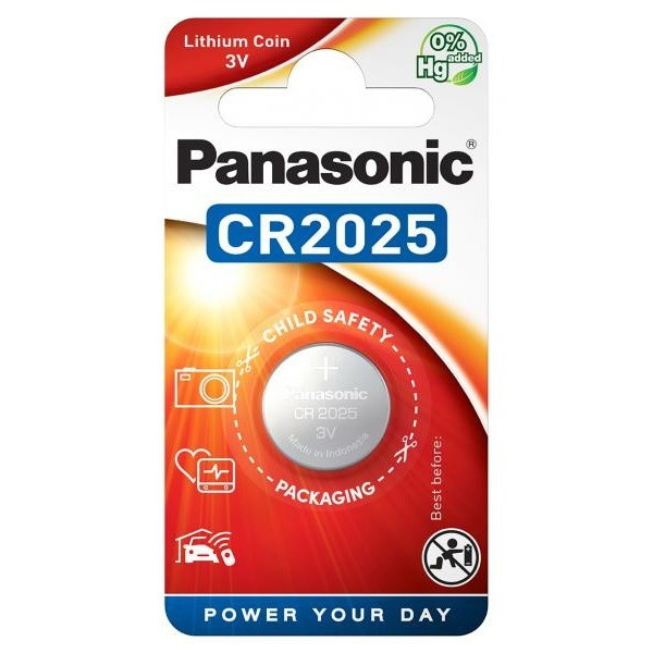 Panasonic Lithium Battery CR2025 3V Single image