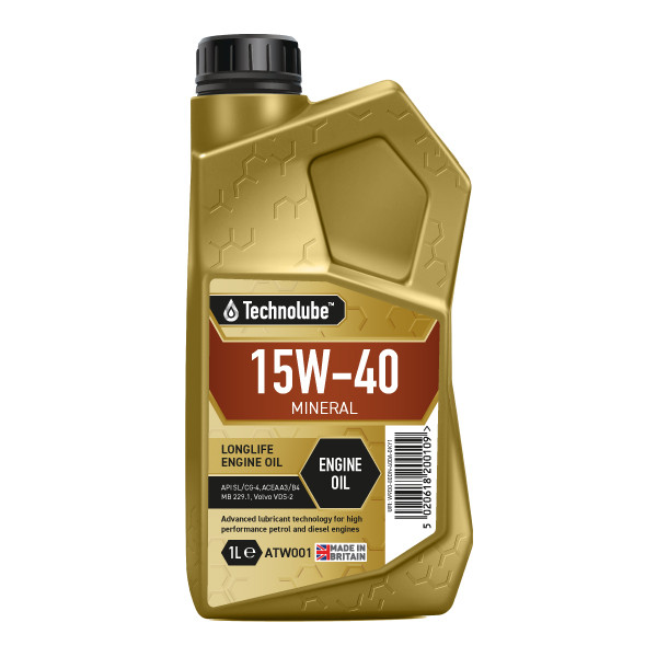 Technolube 15W-40 Diesel Mineral Engine Oil - 1L image