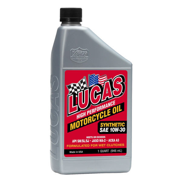 Lucas Oils Syn SAE 10W-30 Motorcycle Oil 946ml image