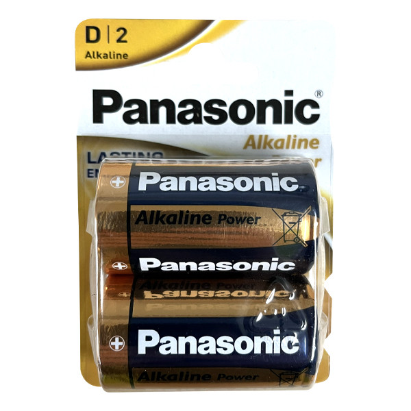 Panasonic Bronze Alkaline Power D Batteries - 2 Pack image