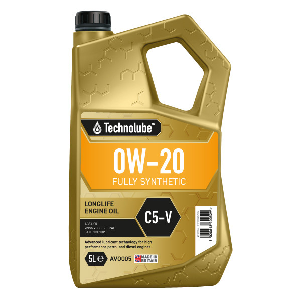 Technolube Fully Synthetic 0W-20 C5 Volvo 5ltr image