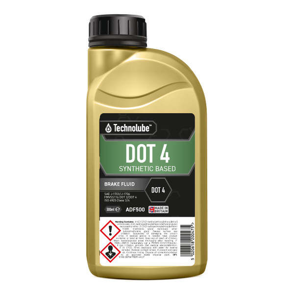 Technolube Dot 4 Synthetic Based Brake Fluid - 500ml image