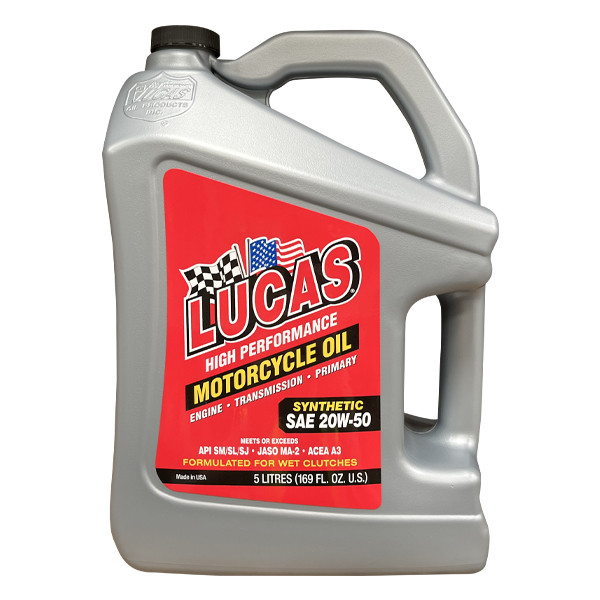 Lucas Oils Syn SAE 20W-50 Motorcycle Oil 5Ltr image