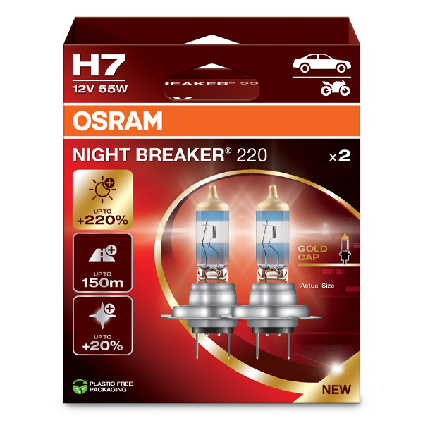 Osram H7 Night Breaker +220 Twin Pack image