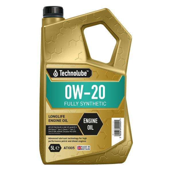 Technolube Fully Synthetic 0W-20 Engine Oil - 5L image