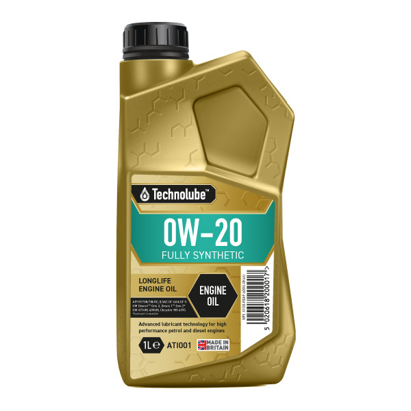 Technolube Fully Synthetic 0W-20 Engine Oil - 1L image
