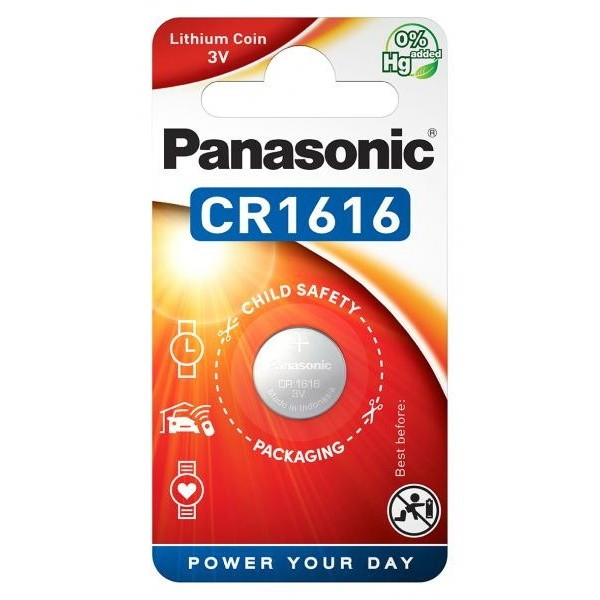 Panasonic Lithium Battery CR1616 3V Single image