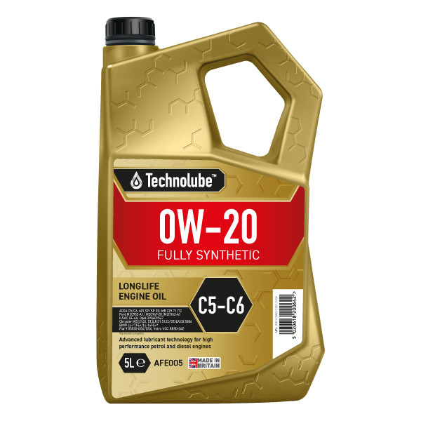 Technolube Fully Synthetic 0W-20 C5/C6 5ltr image