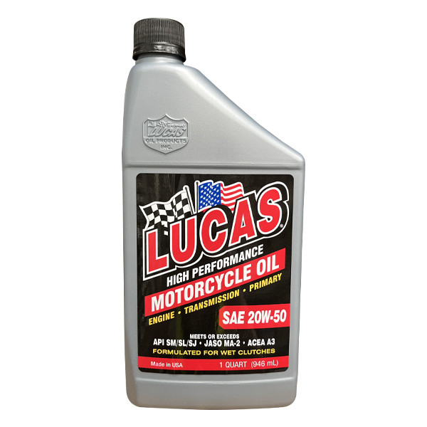 Lucas Oils SAE 20W-50 Motorcycle Oil 946ml image