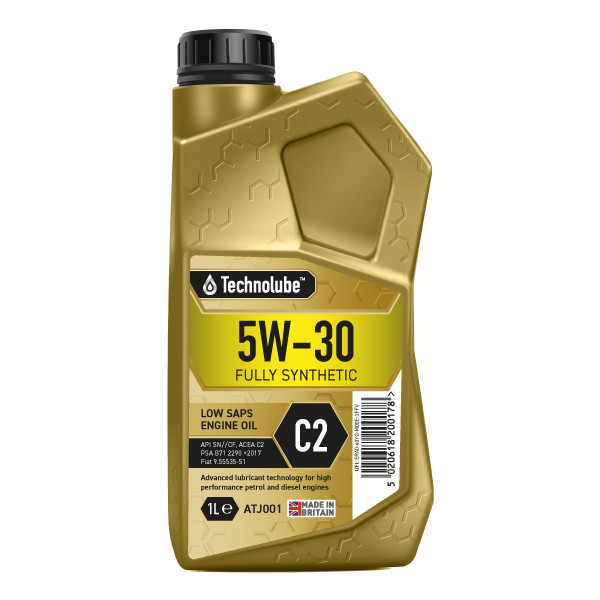 Technolube Fully Synthetic 5W-30 C2 Engine Oil - 1L image