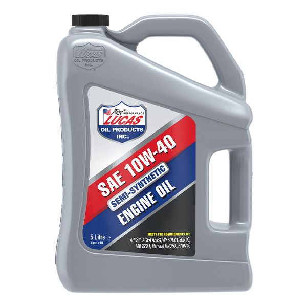 Lucas Oil Semi-Synthetic 10W-40 Engine Oil/4x5/Litres image