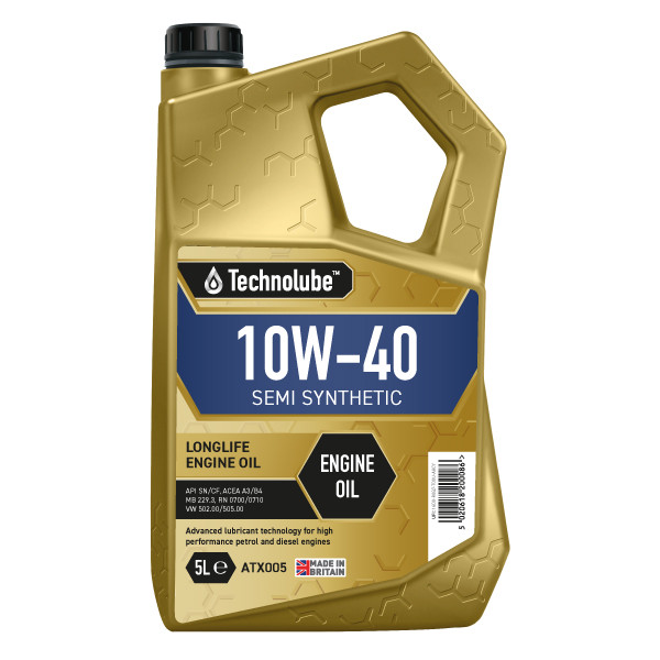 Technolube Semi Synthetic 10W-40 Engine Oil - 5L image