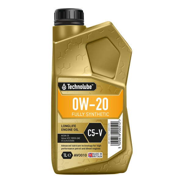 Technolube Fully Synthetic 0W-20 C5 Volvo 1ltr image
