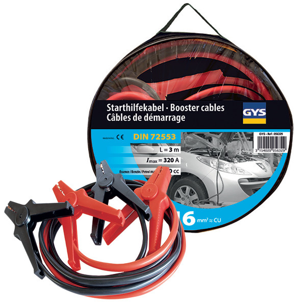GYS Jump leads/booster cables 320Amp Insulated clamps image