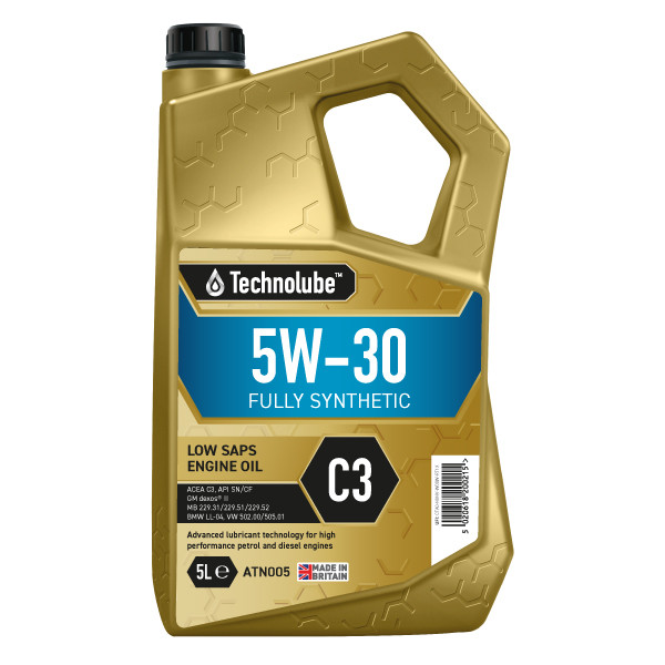 Technolube Fully Synthetic 5W-30 C3 Engine Oil - 5L image