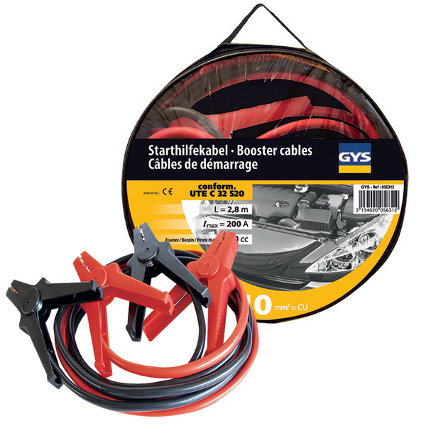 GYS Jump leads/booster cables 200Amp Insulated clamps image