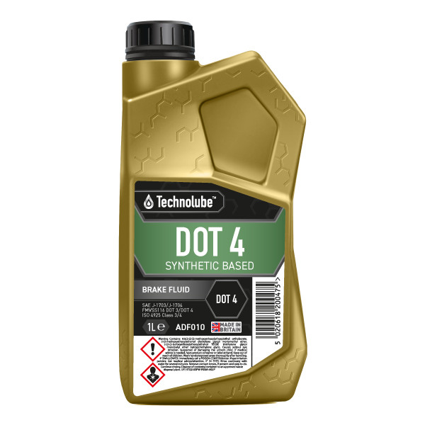 Technolube Dot 4 Synthetic Based Brake Fluid - 1L image