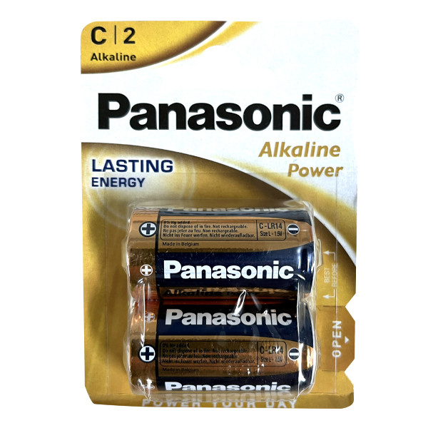 Panasonic Bronze Alkaline Power C Batteries - 2 Pack image