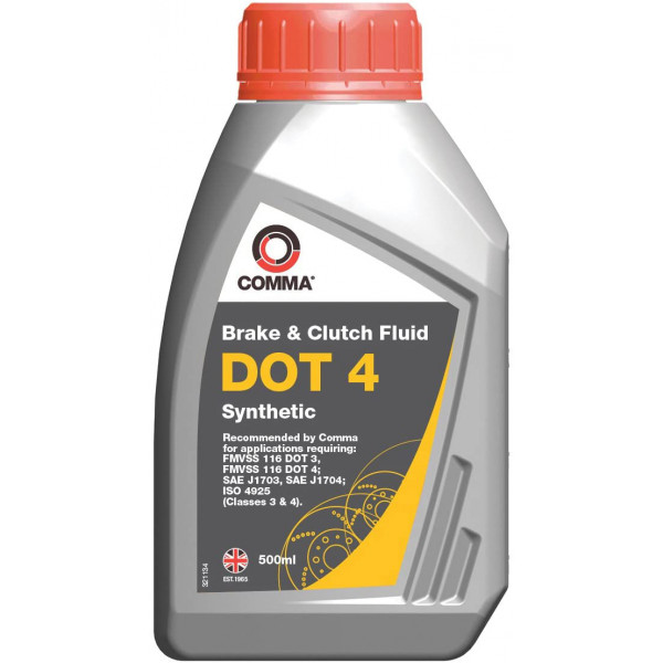 Comma Dot 4 Brake Fluid 500ml image
