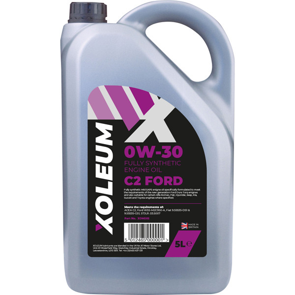 Xoleum 0W-30 C2 Ford 5ltr image