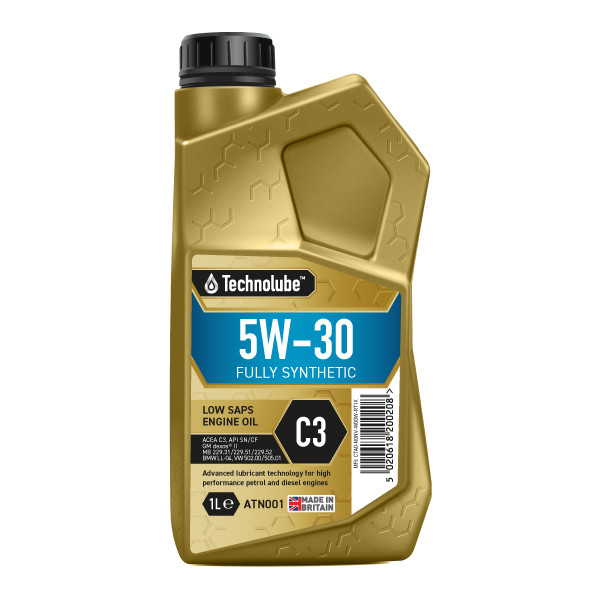 Technolube Fully Synthetic 5W-30 C3 Engine Oil - 1L image