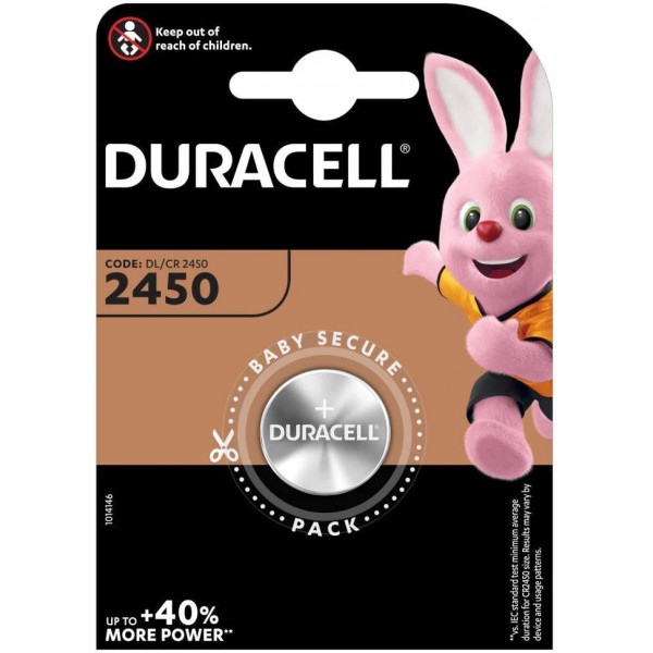 Duracell CR2450 Lithium Battery image