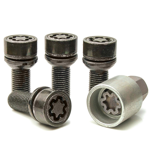 EVO MK5 LOCKING WHEEL BOLT SET - BLACK image