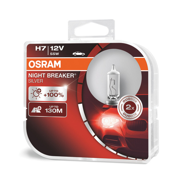 OSRAM H7 Night Breaker Silver +100 Twin image