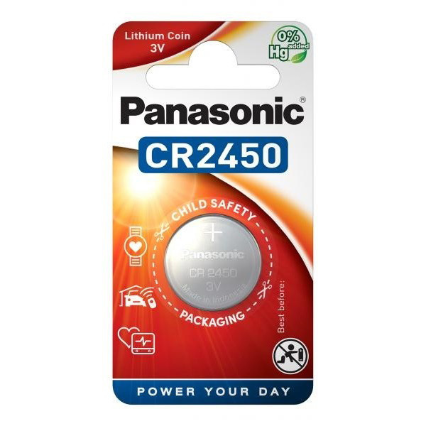 Panasonic Lithium Battery CR2450 3V Single image
