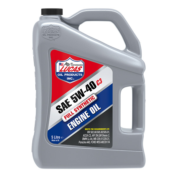 Lucas Oil Synthetic 5W-40 C3 Engine Oil/4x5/Litres image