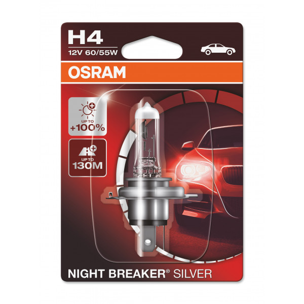 OSRAM H4 Night Breaker Silver +100 Single image