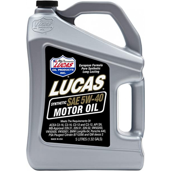 Lucas Synthetic SAE 5W-40 Motor Oil 5L image